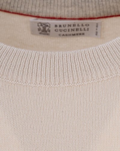 BRUNELLO CUCINELLI Girocollo Ecrù