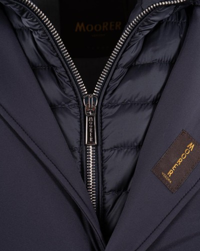 MOORER Coat Blu
