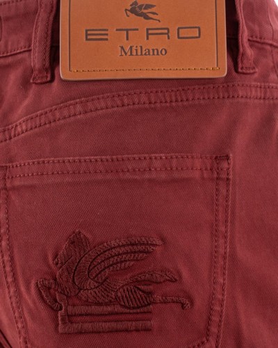 ETRO Pantalone Bordeaux