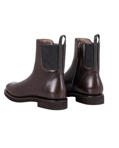 BRUNELLO CUCINELLI Stivaletto Testa di moro