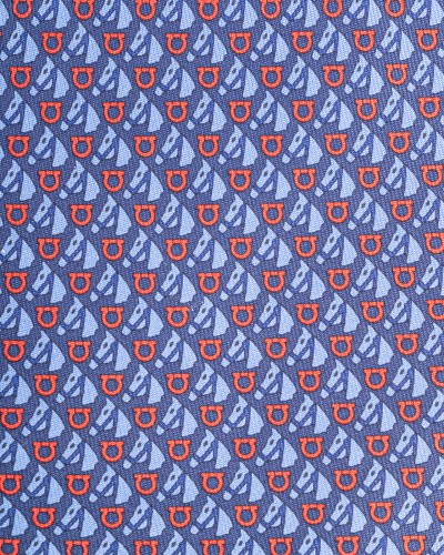 SALVATORE FERRAGAMO Tie Blu/rosso