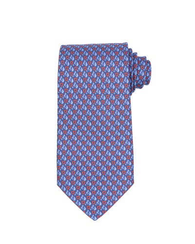 SALVATORE FERRAGAMO Tie Blu/rosso