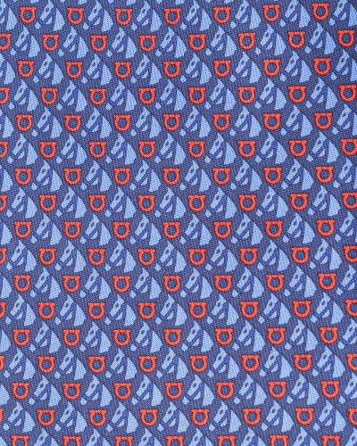 SALVATORE FERRAGAMO Tie Blu/rosso
