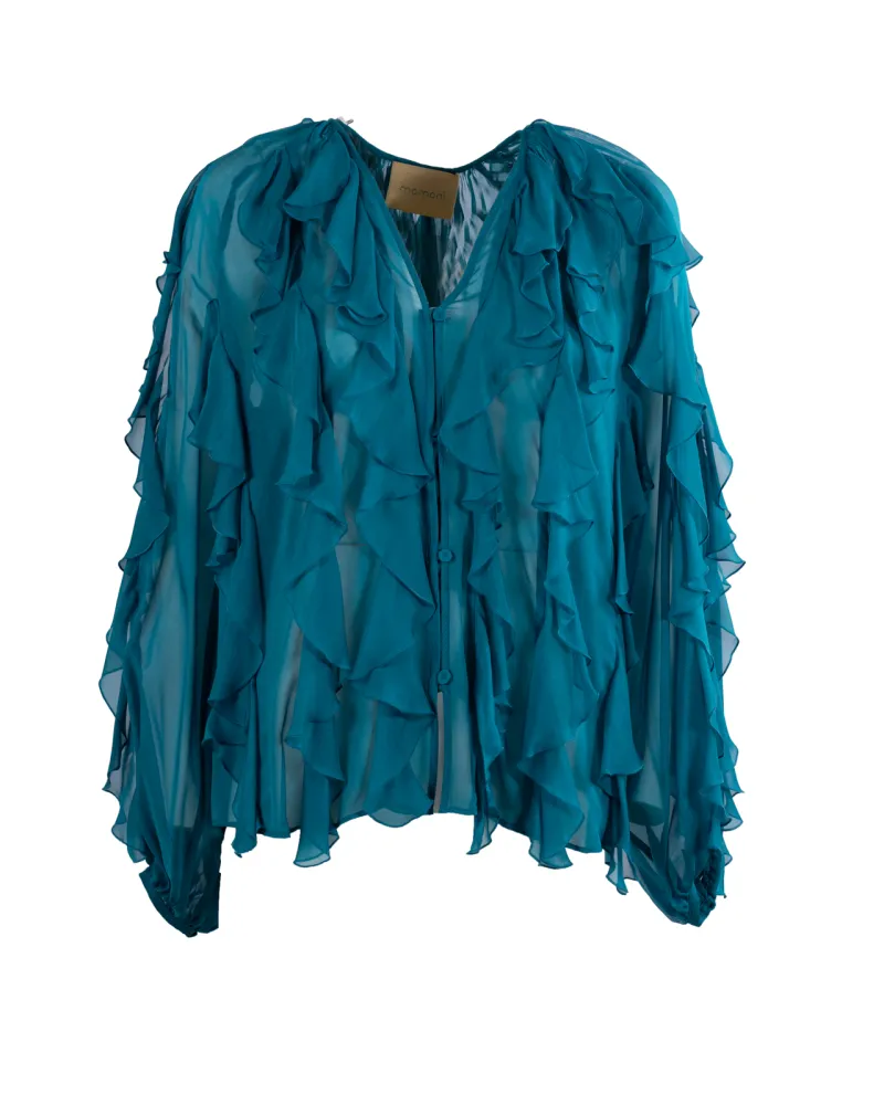 MOMONI' Camicia Petrolio