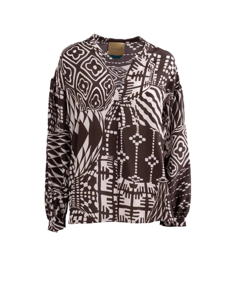MOMONI' Blusa Panna/cacao