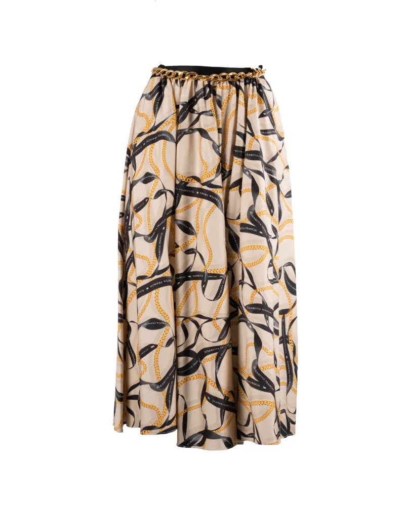 ELISABETTA FRANCHI Skirt Crema