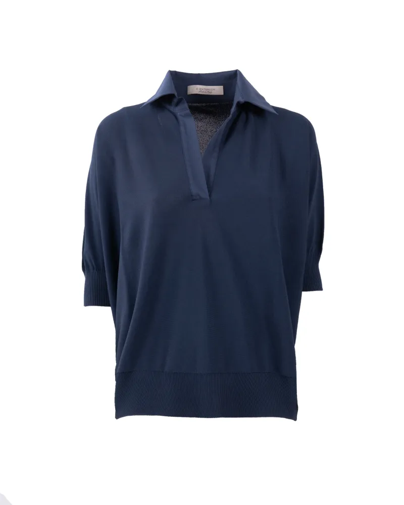 D.EXTERIOR Polo Blu