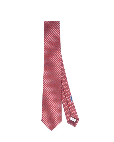 FERRAGAMO Tie Bordeaux