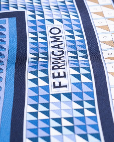 SALVATORE FERRAGAMO Headscarf Blu