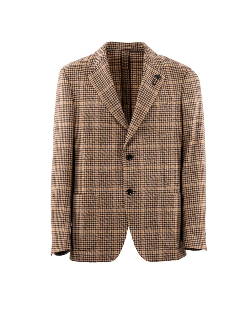 LARDINI Jacket Pied de poule