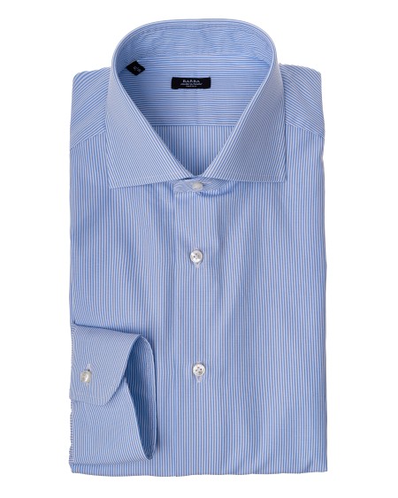 Shop BARBA  Camicia: Barba camicia a a righe in cotone.
Collo alla francese.
Maniche lunghe con polsini con un bottone.
Composizione: 100% cotone.
Made in Italy.. I1U13P01PZ0125U-R
