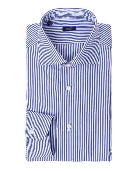 Shop BARBA  Camicia: Barba camicia a a righe in cotone.
Collo alla francese.
Maniche lunghe con polsini con un bottone.
Vestibilità slim.
Composizione: 100% cotone.
Made in Italy.. I1U13P01PZ0138U-R
