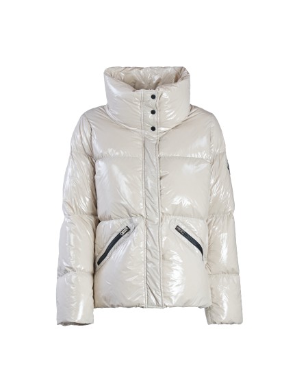 Shop HERNO  Piumino: Herno bomber in gloss.
Vestibilità boxy.
Collo alto.
Maniche lunghe.
Chiusura coperta con zip e automatici.
Tasche con zip dal colore a contrasto.
Bordi stretch.
Composizione: 100% Poliestere.
Fabbricato in Romania.. PI001712D12220-1985