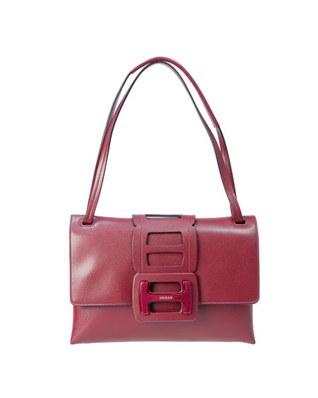 Shop HOGAN  Tracolla: Hogan borsa a spalla Media Hogan H-Bag.
Articolo realizzato in pelle martellata.
Fibbia H con logo Hogan.
Chiusura con bottone magnetico.
Tasca interna con cerniera.
Dimensioni: 30 x 20,5 x 9 cm.
Manici regolabili.
Indicazioni di cura e mantenimento incluse.
Custodia in tessuto inclusa.
Composizione: 100% Pelle.
Fabbricato in Italia.. KBW01M00300S79-R600