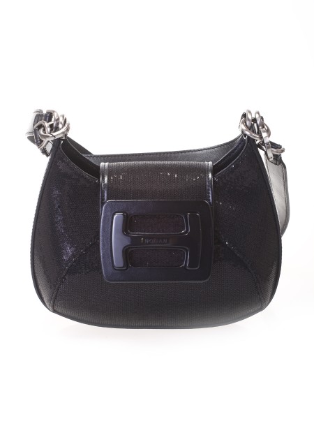 Shop HOGAN  Borsina: Hogan H-Bag Hobo Piccola.
Articolo realizzato in pelle.
Fibbia monogramma H con logo Hogan.
Chiusura con pattina e bottone magnetico.
Manico regolabile.
Tasca interna.
Dimensioni: 30 x 23 x 10 cm.
Made in Italy.
Composizione: 100% pelle.. KBW01MSB100SBB-B999