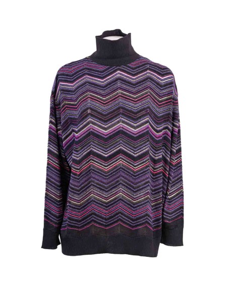 Shop MISSONI  Pull: Missoni lupetto lavorato a maglia.
Maglia leggera.
Collo alto.
Maniche lunghe.
Composizione: 80% Lana 20% Viscosa.
Fabbricato in Romania.. DS23WN1FBK025J-SM91G