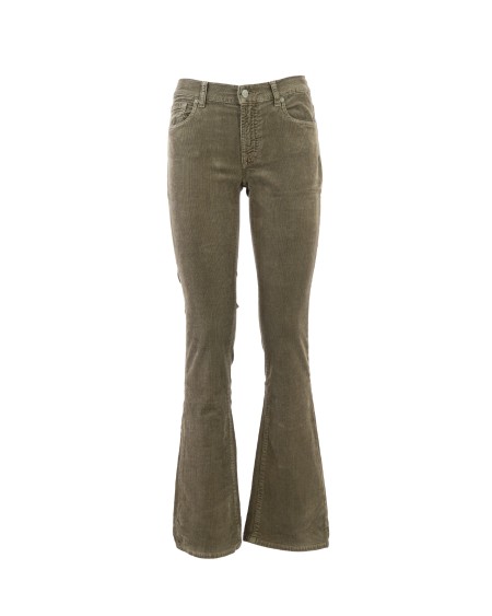 Shop SEVEN  Jeans: Seven jeans bootcut.
Vita media.
Bootcut.
Velluto a coste.
Fabbricato in Tunisia.
Composizione: 56% Cotone 37% Modal 8% Poliestere 1% Elastan.. JSWBV640WS-MOSS