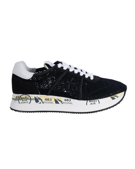 Shop PREMIATA Saldi Scarpa: Premiata sneakers CONNY var. 6347.
Tomaia ricamata stile uncinetto.
Dettagli in pelle.
Altezza Suola 4 cm.
Composizione Suola: 80% EVA 20% Gomma.
Composizione Tomaia: 20% PU 30% CO 25% PL 15% PA 10% Pelle di vitello sfoderata.
Fabbricato in Vietnam.. CONNY-6347
