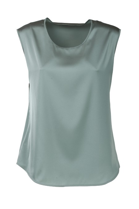 Shop D.EXTERIOR  Top: D.Exterior top.
Sleeveless.
Round neckline.
Regular fit.
Composition: 97% Polyester 3% Elastane.
Made in Italy.. 58560-7ALOE