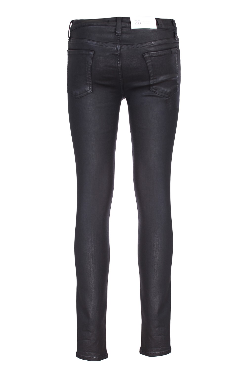 shop SEVEN  Jeans: Seven jeans "The Skinny".
Modello dal design 5-tasche.
Chiusura con zip e bottone.
Realizzato con denim "Slim Illusion" spalmato nero.
Composizione: 85% cotone 10.5% poliestere 4.5% elastan.
Made in Italy.. JSWTV500KK-N number 874139