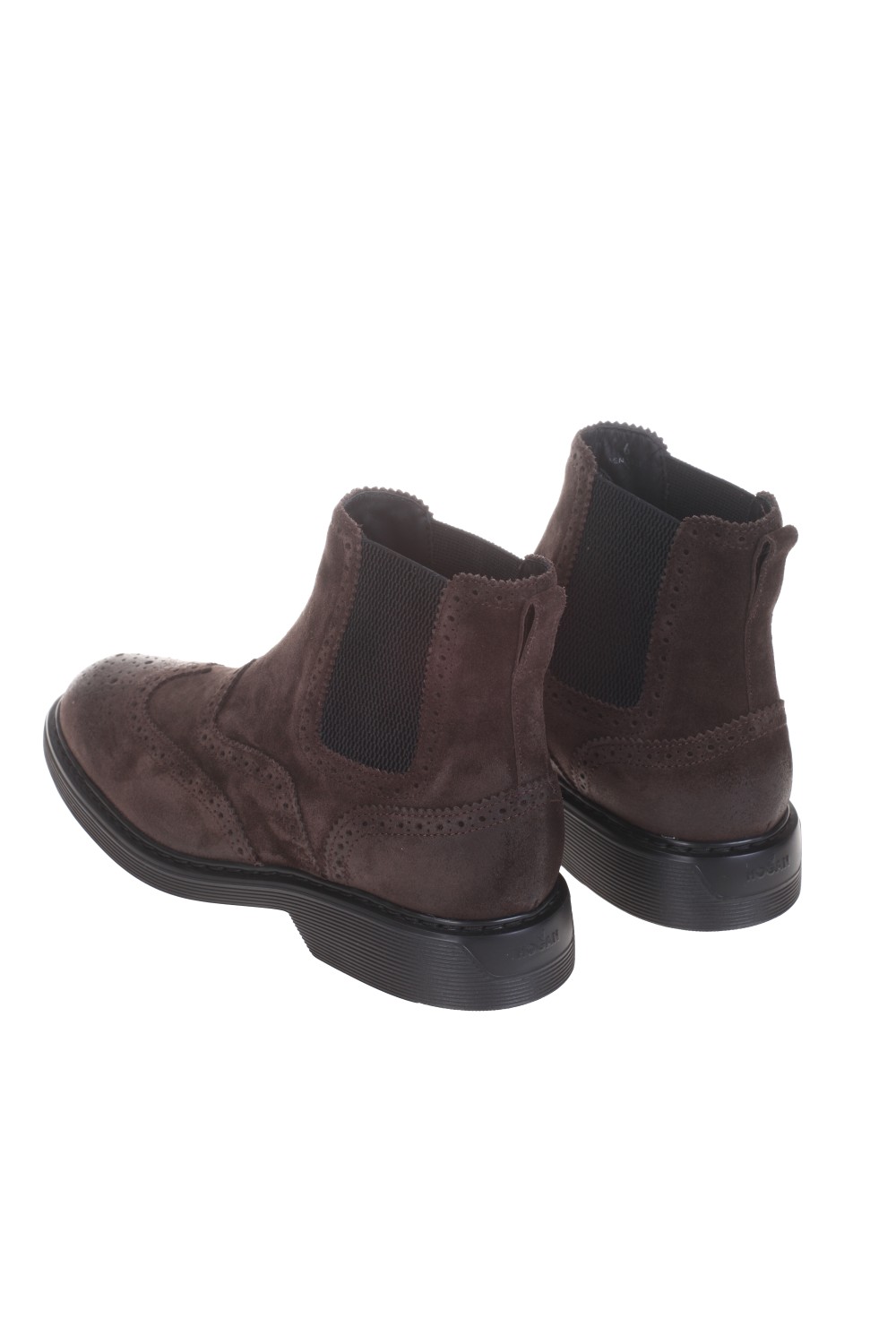 shop HOGAN  Scarpe: Hogan Chelsea boot in suede, marrone.
Tomaia in suede.
Bucature e coda di rondine.
Inserti elastici laterali.
Guardolo con cuciture.
Fussbett in memory foam.
Suola in gomma.
Custodia in tessuto inclusa.
Fabbricato in Italia.. HXM5760DT40HG0-S807 number 2349402