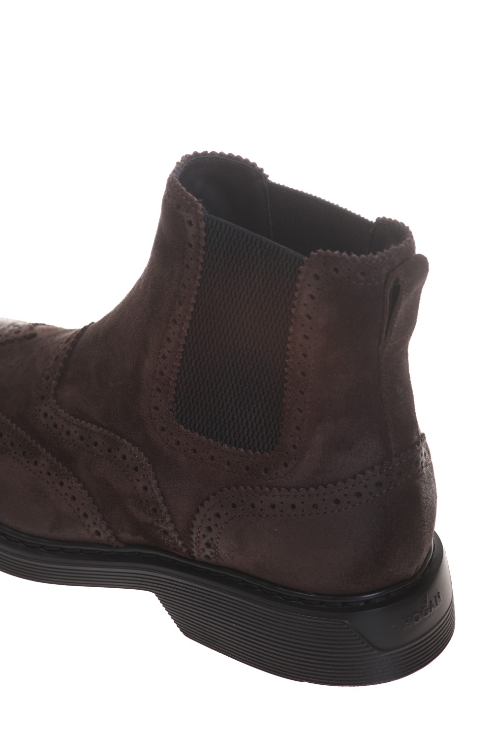 shop HOGAN  Scarpe: Hogan Chelsea boot in suede, marrone.
Tomaia in suede.
Bucature e coda di rondine.
Inserti elastici laterali.
Guardolo con cuciture.
Fussbett in memory foam.
Suola in gomma.
Custodia in tessuto inclusa.
Fabbricato in Italia.. HXM5760DT40HG0-S807 number 2349402