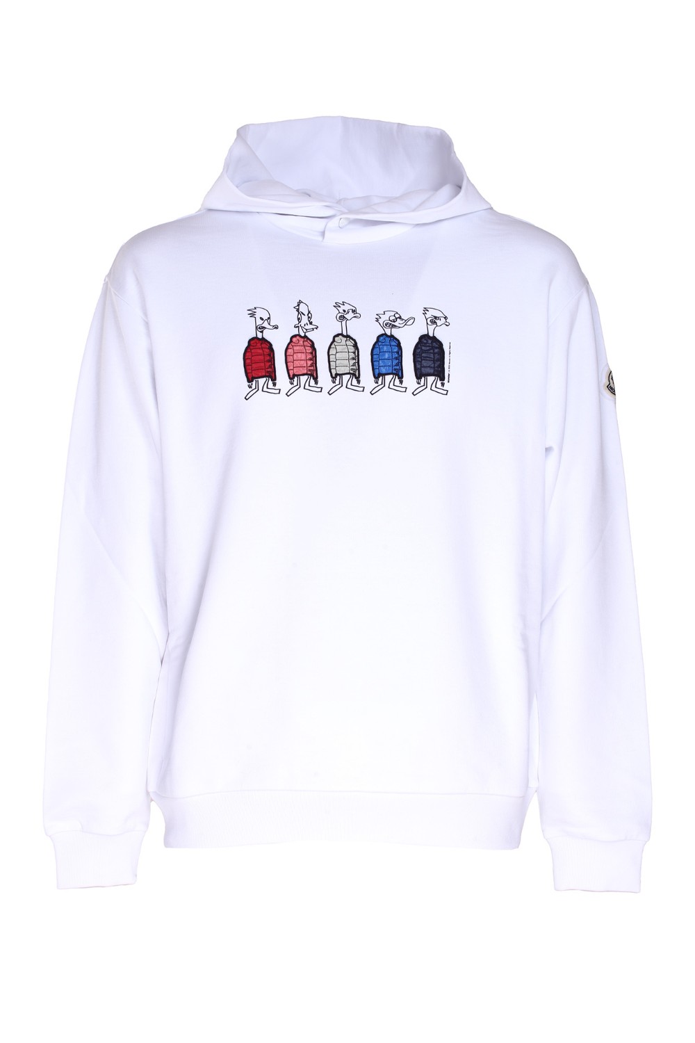 shop MONCLER Saldi Felpa: Moncler felpa con cappuccio con grafica papero.
Realizzata in cotone garzato.
Cappuccio regolabile.
Stampa con profilo papero.
Patch in rainwear con paperi ricamati.
Stampa a base d’acqua con paperi.
Composizione: 100% Cotone.
Fabbricato in Turchia.. 8G00038-809KR001 number 1156329