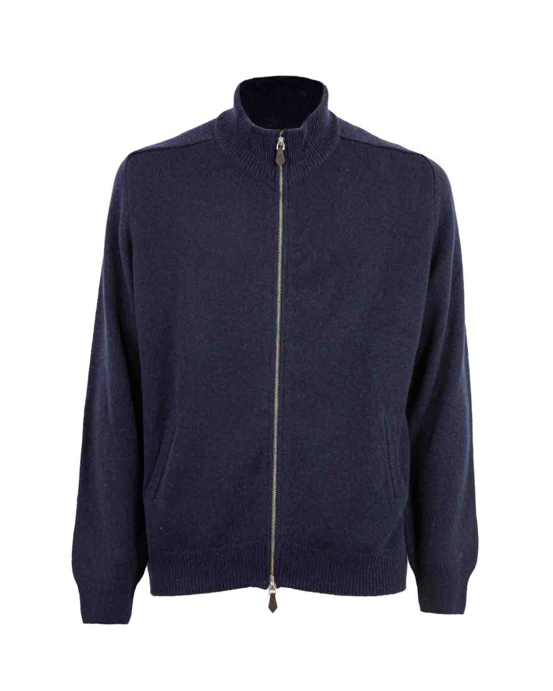 shop CORTECCI  Cardigan: Cortecci cardigan blu in cashmere.
Colletto.
Maniche lunghe.
Chiusura con zip con doppio cursore.
Tasche laterali.
Vestibilità regolare.
Composizione: 100% Cashmere.
Fabbricato in Italia.. 47034-6055 number 1964964