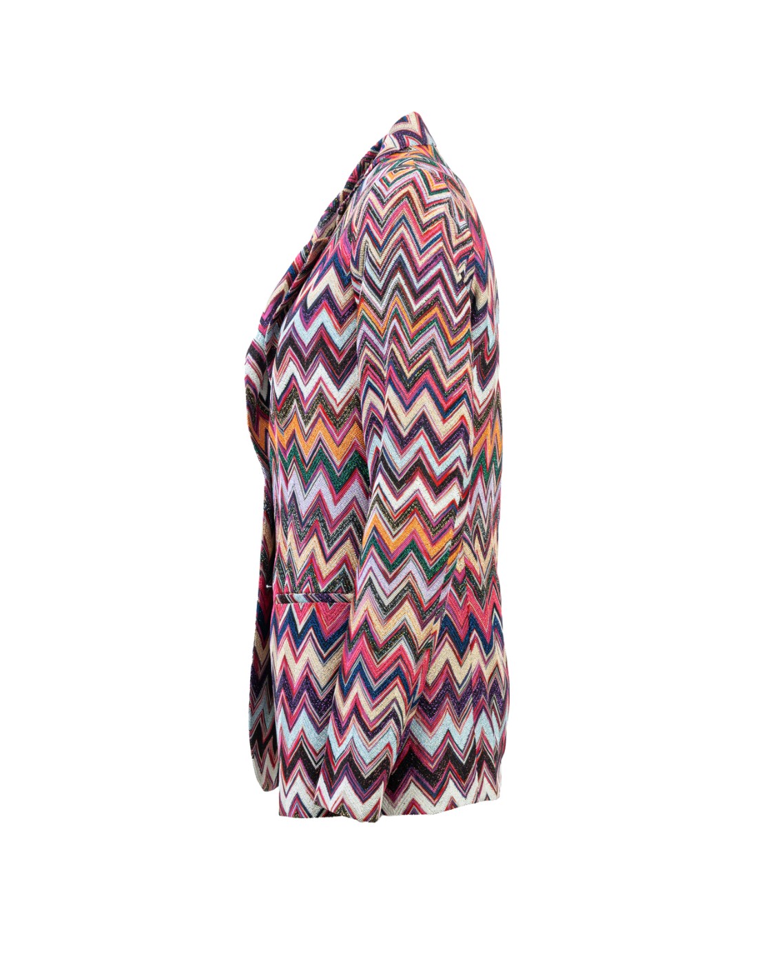 shop MISSONI  Giacca: Missoni giacca motivo chevron.
Giacca a due bottoni.
Revers.
presenta tasche a toppa.
Spacco.
Composizione: 88% Viscosa 12% Cupro.
Fabbricato in Italia.. DS23WF04BR00OY-SM8WJ number 8020691