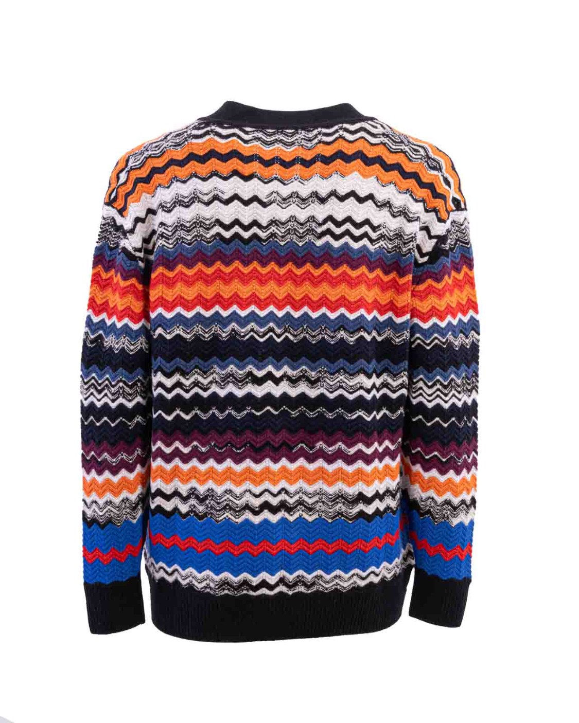 shop MISSONI Saldi Cardigan: Missoni cardigan lavorato a maglia.
Jacquard.
Maglia leggera.
Fantasia bicolore.
Collo a v.
Maniche lunghe.
Bottoni.
Due tasche.
Composizione: 95% Lana 4% Poliammide.
Fabbricato in Italia.. US23WM0ABK025P-SM8YB number 2283223