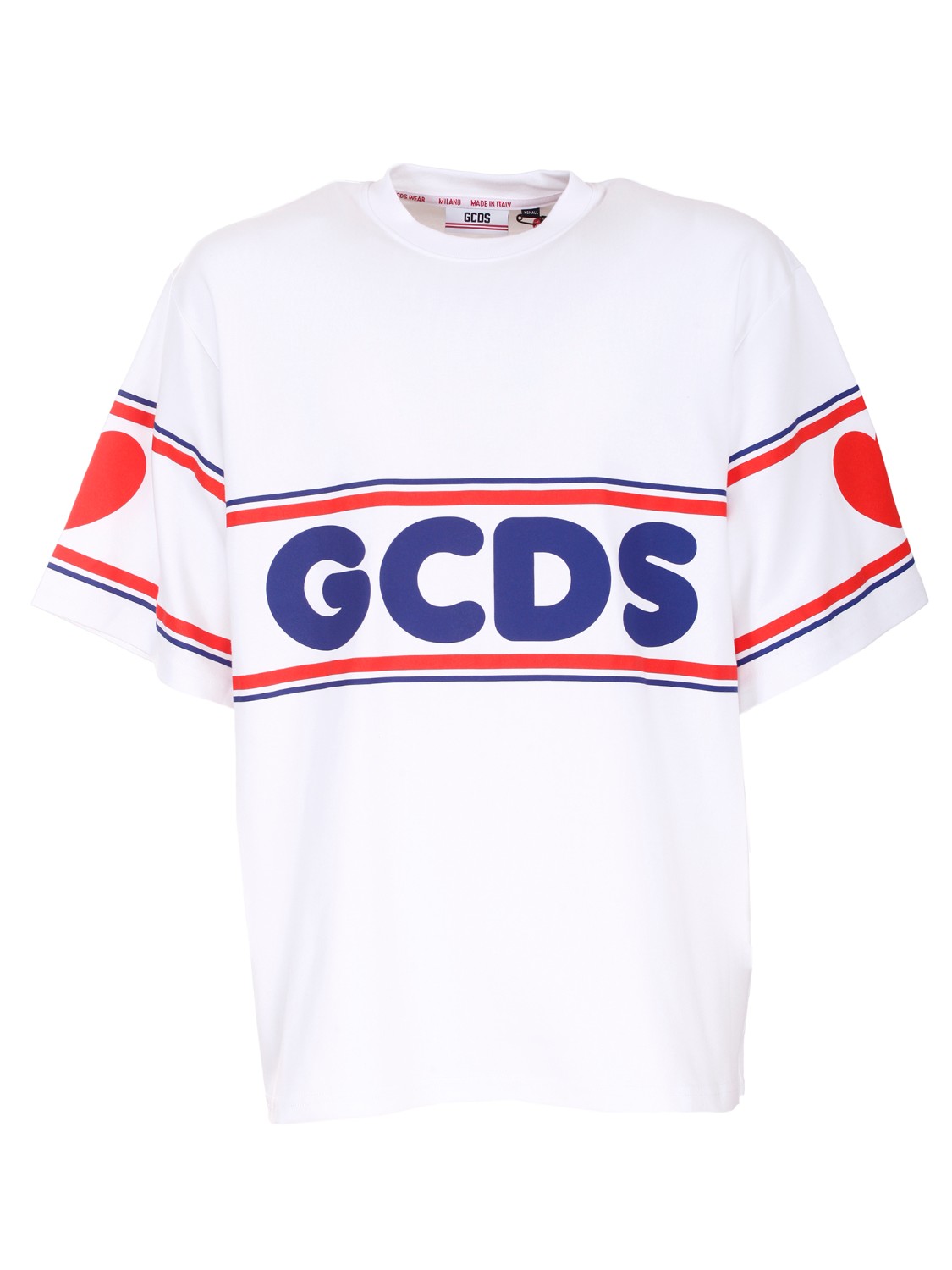 shop GCDS Saldi Maglia: GCDS t-shirt girocollo con logo frontale.
Oversize fit.
Composizione: 100% cotone.
Fabbricato in Italia.. CC22M13S109-01 number 5049326