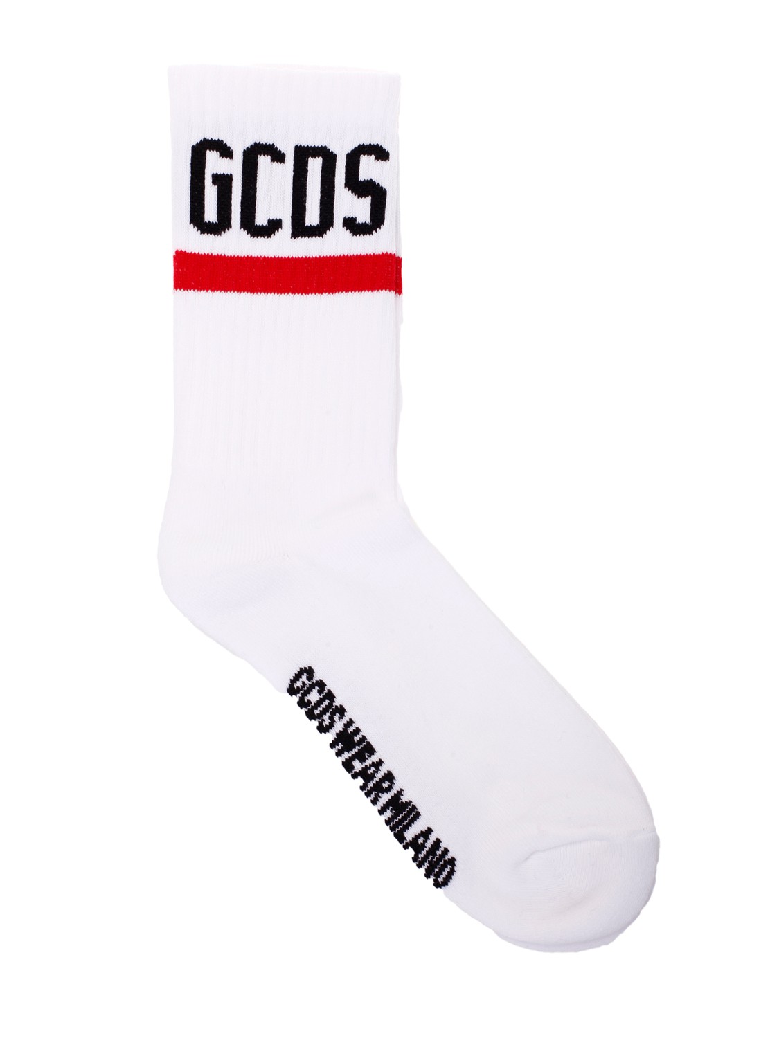 shop GCDS  calzini: GCDS calzini in misto cotone con logo GCDS intarsiato.
Materiale: 85% cotone, 10% poliammide, 5% elastan.
Made in Italy.. CC94M010024-01 number 9219906