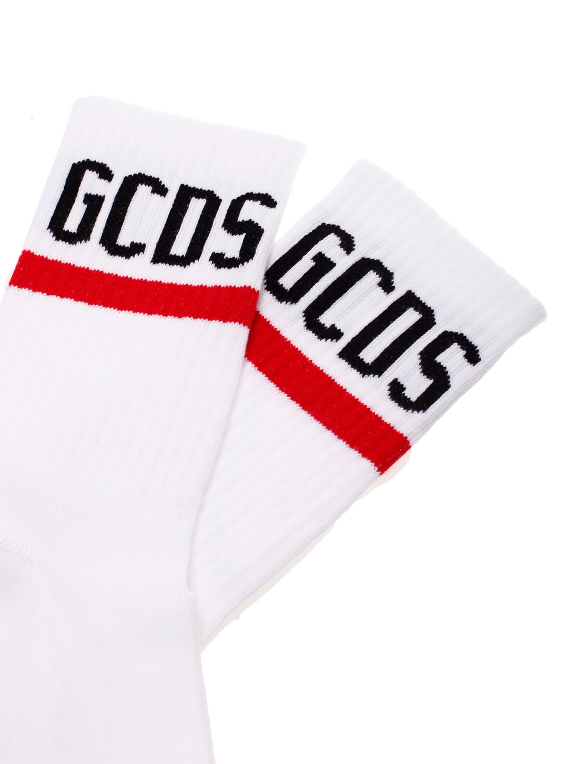 shop GCDS  calzini: GCDS calzini in misto cotone con logo GCDS intarsiato.
Materiale: 85% cotone, 10% poliammide, 5% elastan.
Made in Italy.. CC94M010024-01 number 9219906