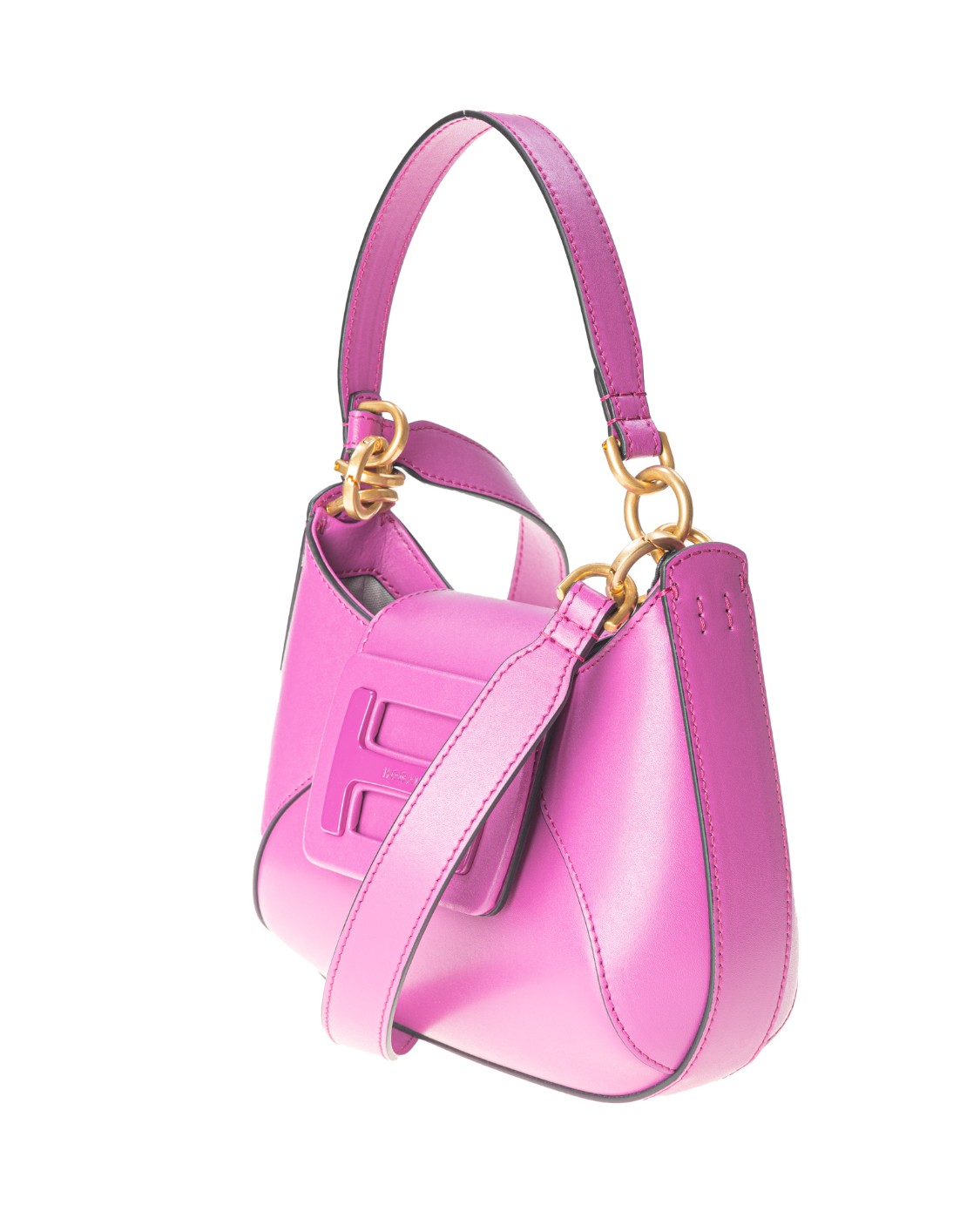 shop HOGAN  Borsa: Hogan H-Bag Hobo Mini, in pelle.
Fibbia monogramma H con logo Hogan.
Chiusura con pattina e bottone magnetico.
Tasca interna.
Dimensioni: 22 x 14 x 8 cm.
Manico e tracolla combinabili.
Custodia in tessuto inclusa.
Composizione: 100% pelle di vitello.
Fabbricato in Romania.. KBW01MS0100J60-L226 number 2250680