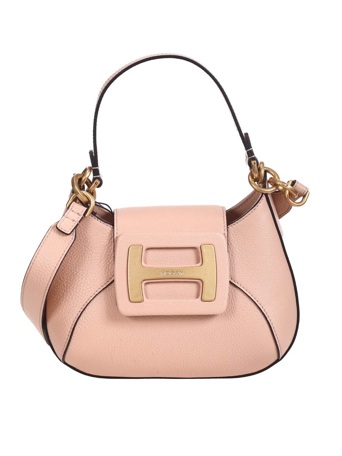shop HOGAN  Borsa: Hogan H-Bag Hobo Mini, in pelle.
Fibbia monogramma H con logo Hogan.
Chiusura con pattina e bottone magnetico.
Tasca interna.
Dimensioni: 22 x 14 x 8 cm.
Manico e tracolla combinabili.
Custodia in tessuto inclusa.
Composizione: 100% pelle di vitello.
Fabbricato in Romania.. KBW01MS0100O6R-M035 number 8171659