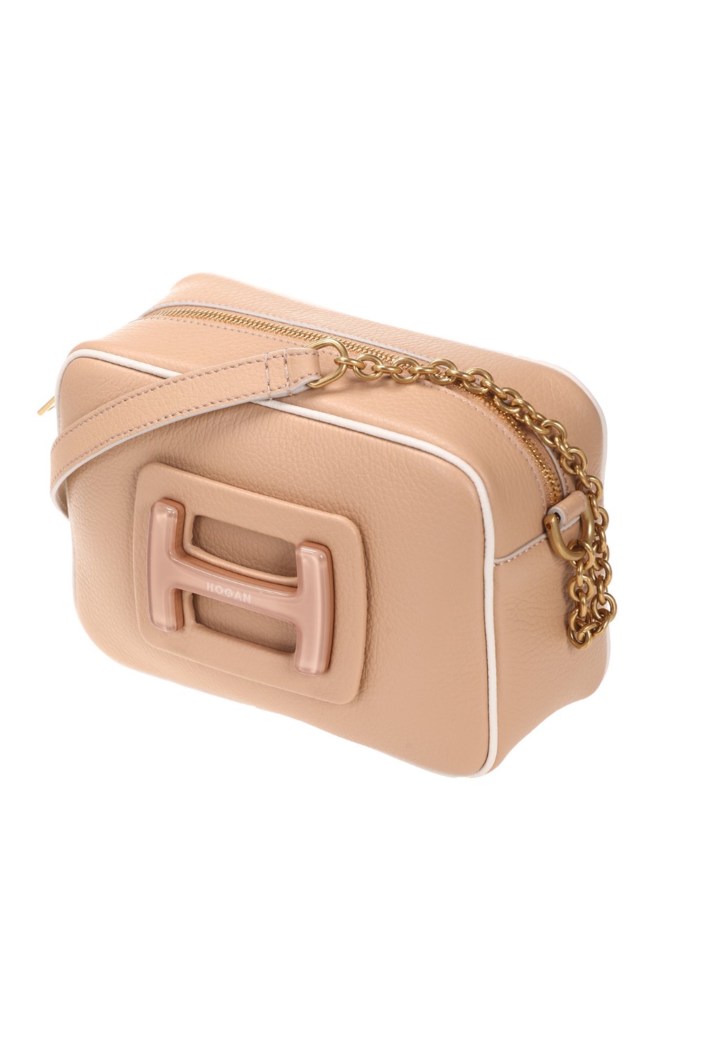shop HOGAN Saldi Borsa: Hogan Camera Bag "H-Bag" piccola.
Fibbia rivestita.
Monogramma H con lettering Hogan.
Chiusura con cerniera.
Interno in cotone.
Dimensioni: 19 x 13,5 x 7 cm.
Tracolla in metallo e pelle.
Indicazioni di cura e mantenimento incluse
Custodia in tessuto inclusa
Composizione tessuto: 100% pelle.
Fabbricato in Bulgaria.. KBW01MX5100PDY-7C69 number 1629984