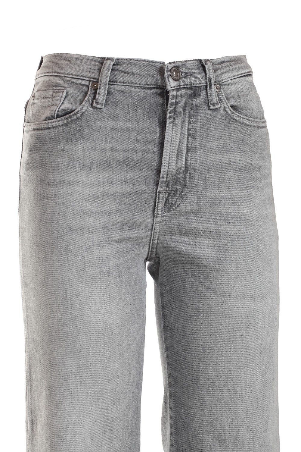 shop SEVEN  Jeans: 7 for all mankind denim in cotone elasticizzato, cropped.
Tessuto super stretch.
Vita alta.
Fondo a zampa.(apertura 29 cm nella taglia 27)
Composizione: 80% cotone, 15% lyocell, 3% elastomultiester, 2% elastane.
Fabbricato in Tunisia.. JSTHC660XM-G number 8954242