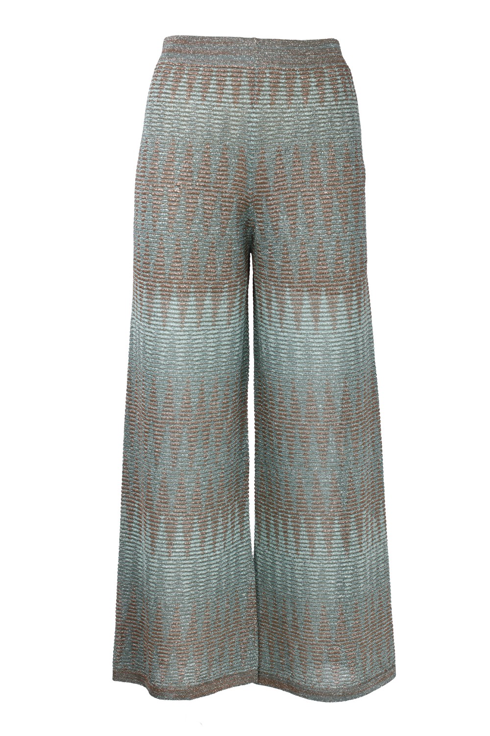 shop D.EXTERIOR  Pantalone: D.Exterior pantaloni in maglia.
Vita elastica.
Gamba ampia.
Lurex.
Composizione: 71% Viscosa 28% Poliestere 1% Poliammidica metallica.
Fabbricato in Italia.. 58338-7ALOE number 6010970