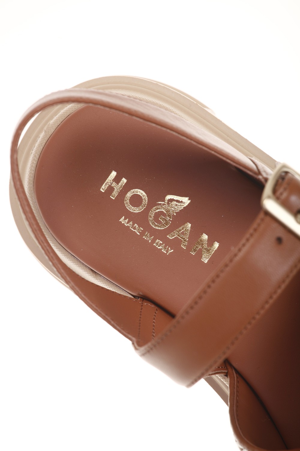 shop HOGAN Saldi Sandalo: Hogan sandali  H644.
Tomaia in nappa.
Cinturino al tallone con fibbia.
Sottopiede in pelle.
Suola in gomma.
Custodia in tessuto inclusa.
Made in Italy.. HXW6440FJ30LE9-S003 number 7055665