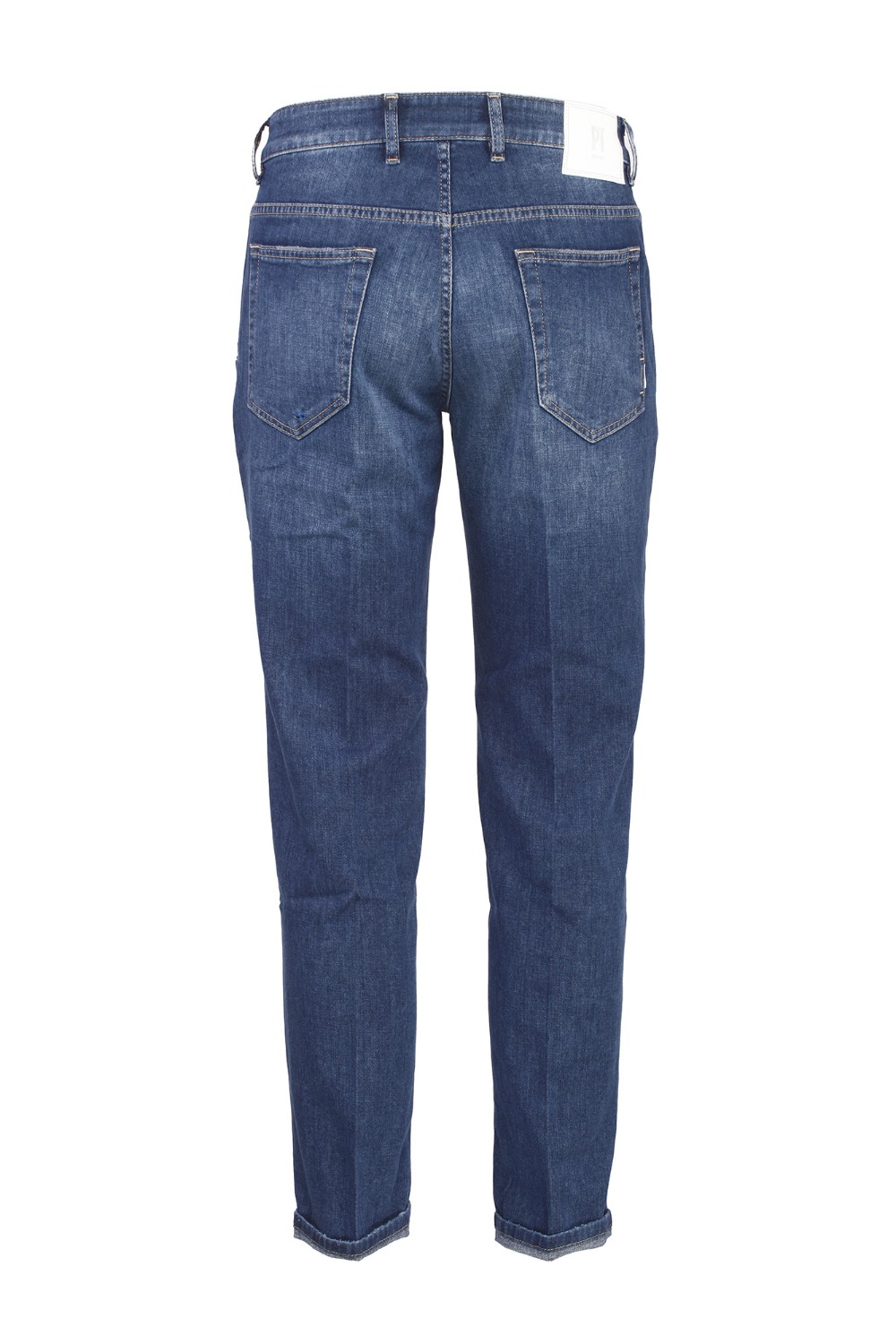 shop PT05  Jeans: PT05 denim in cotone elasticizzato.
Tasche all'americana.
Narrow fit.
Taschino orologio.
Chiusura con zip e bottone.
Cinturino in doppio tessuto.
Composizione: 92% Cotone 8% Elastan.
Fabbricato in Italia.. C5ZJ01Z50BAS-MB98 number 7578504